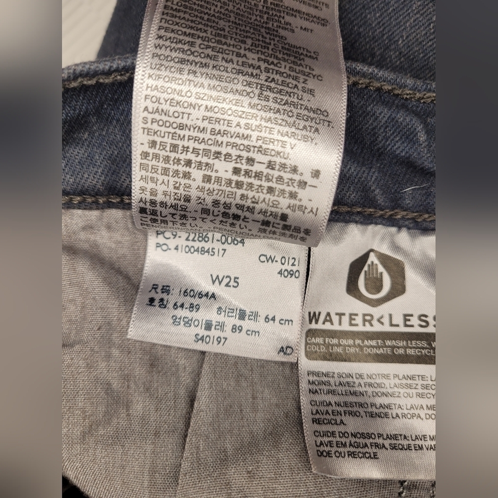 Levi’s Premium Big E High Rise Wedgie Fit Button Fly Jeans sz 25 - Picture 12 of 13